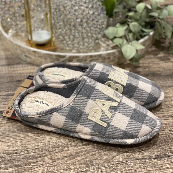 Dearfoams Men's Papa Bear Buffalo Check Slipper - Picture 6 of 9